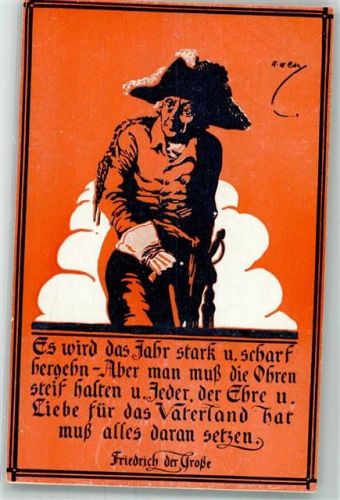 Plakat auf AK Politik Patriotik Entwurf Alexander M. Cay