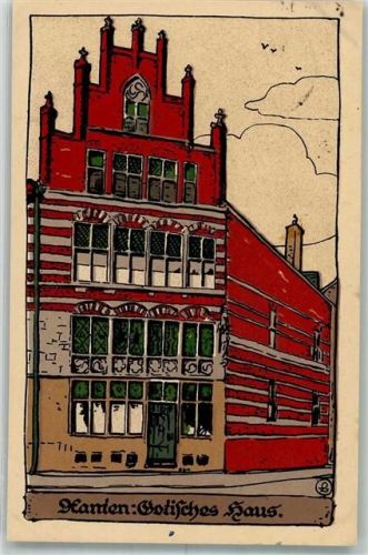 Xanten 1925 Gotisches Haus