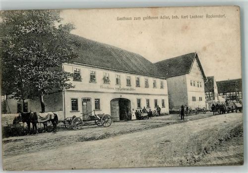 Rockendorf 1912 Gasthaus zum goldenen Anker