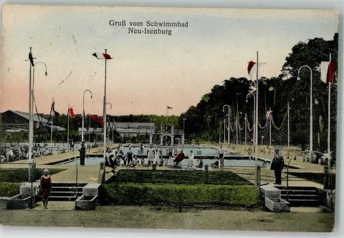 Neu-Isenburg Schwimmbad Neu Issenburg Foto AK