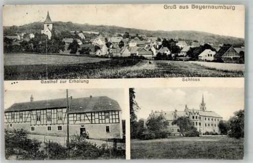 Beyernaumburg 1926 Schloss Gasthaus zur Erholung