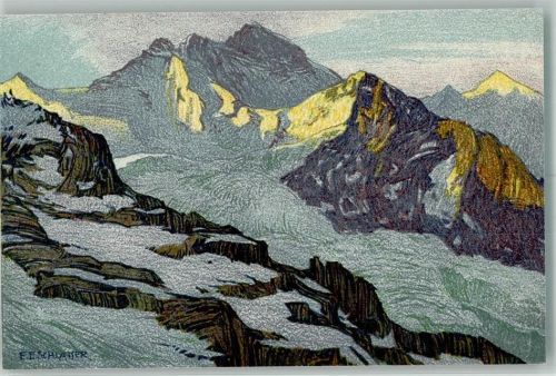 Jungfrau vom Eigergletscher aus Verlag Wolfensberger