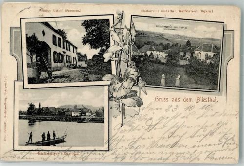 Blies-Guersviller 1910 Bliesschweyen Kirche Klosterruine Grafinthal Weingut Ritthof