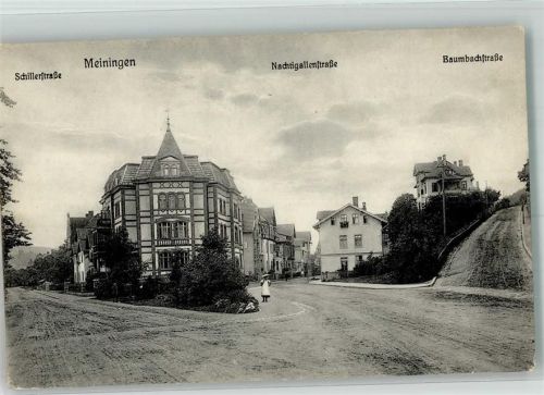 Meiningen Schillerstraße Nachtigallenstraße Baumbachstraße