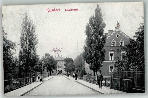 Kulmbach 1918 Bahnhofstrasse Bahnhof