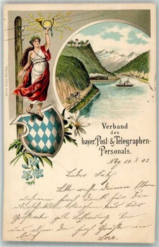 1902 Verband des bayer. Post + Telegraphen Personals Zieher, Ottmar