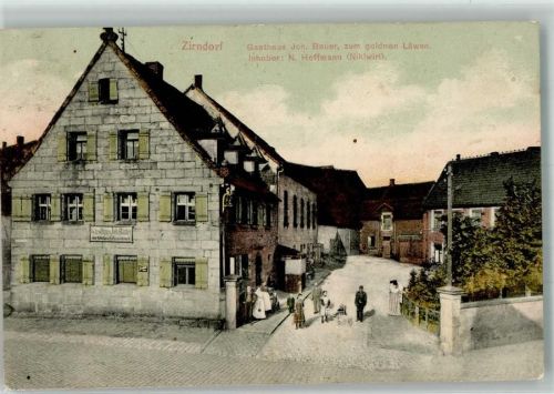 Zirndorf 1907 Gasthaus zum goldenen Löwen