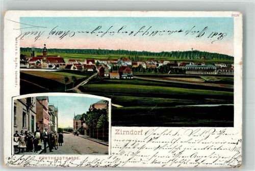 Zirndorf 1904 Fürtherstraße Erh. II.-Stauchungen u. Abschürfungen