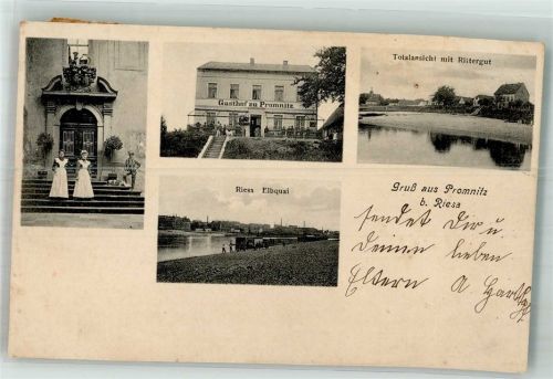 Promnitz Rittergut Eingang Gasthaus zu Promnitz Elbquai