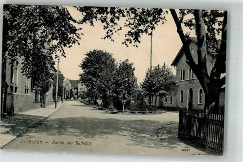 Osthofen 1913 Am Bahnhof