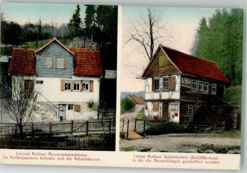 Ruhla Letztes Ruhlaer Messerschmiedehaus und letzte Schleifmühle