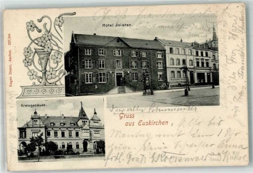 Euskirchen 1901 Kreisgebäude Hotel-Gasthaus Joisten