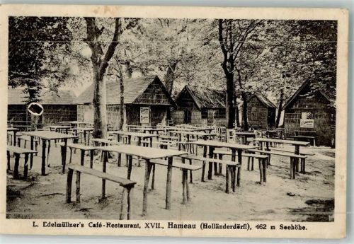 Wien 1924 Gasthaus Cafe Edelmüller Hameau