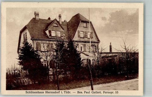 07629 O6530 Hermsdorf , Thür 1926 - Gasthaus Schützenhaus