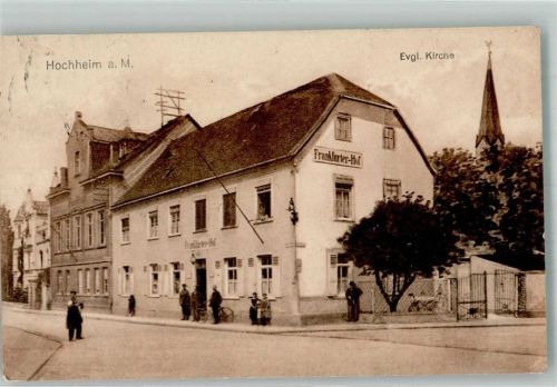 Hochheim Gasthaus Frankfurter Hof Ev. Kirche Nachporto