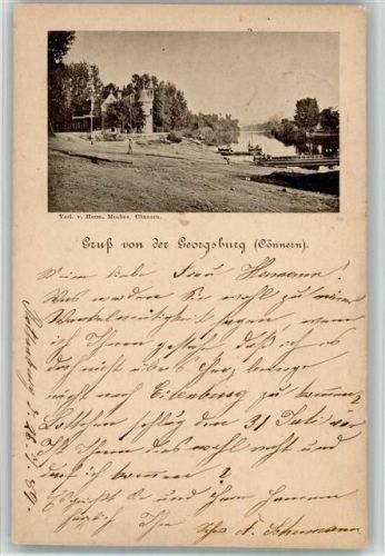 06420 O4340 Könnern BOAKC Vorläufer 1889 Georgsburg frühes Foto