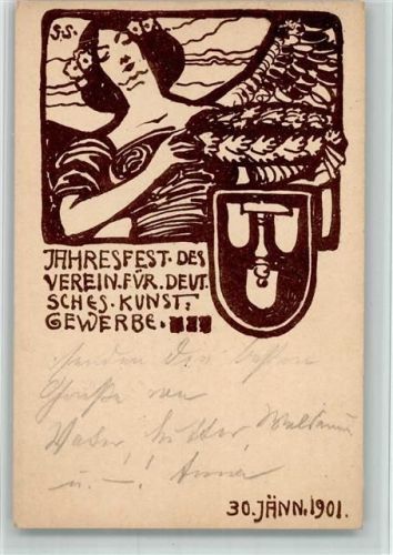 W1000 Berlin, unsortiert Jahresfest Ferein für Deutsches Kunstgewerbe Kunstgeschichte Berlin 1901 BOAKC