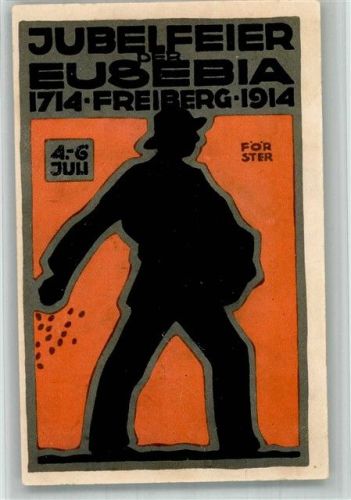 Freiberg 1914 Jubelfeier der Eusebia sign. Förster