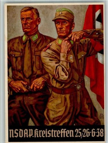 1938 NSDAP Kreistreffen Festkarte