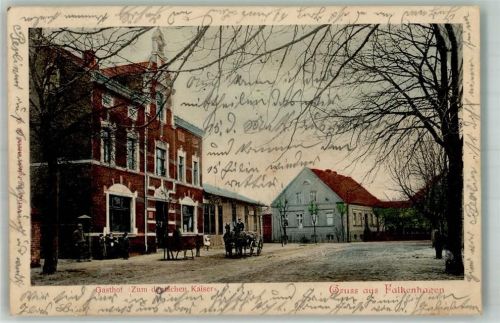 Falkenhagen 1900 Gasthaus zum deutschen Kaiser