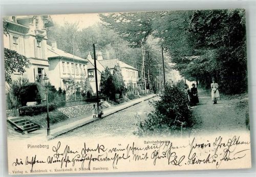 Pinneberg 1903 Bahnhofstrasse Villen