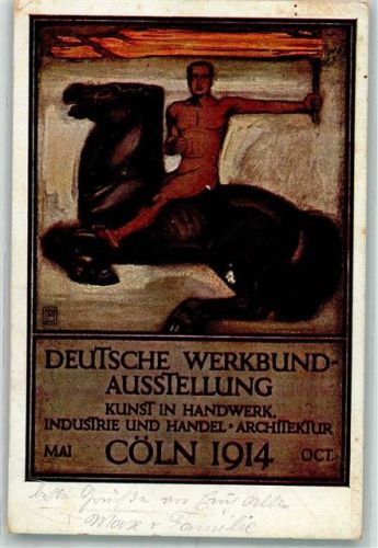 Köln Stadt Ausstellung 1914 / Reißnagelloch