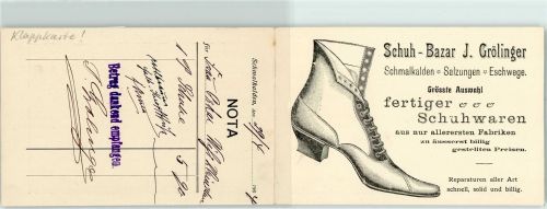 Schmalkalden Schuh-Bazar Klapp Karte