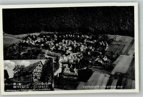 Vollenborn Fliegeraufnahme Gasthaus zur Erholung