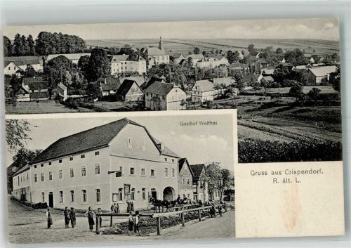 Crispendorf Gasthaus Weitha Kinder Fuhrwerk