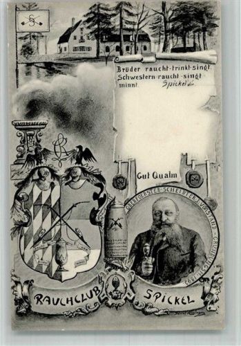 Spickel 1898 Rauchclub Oberförster Scheidter Vorstand