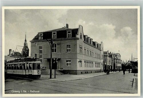 Coswig Rathaus Strassenbahn