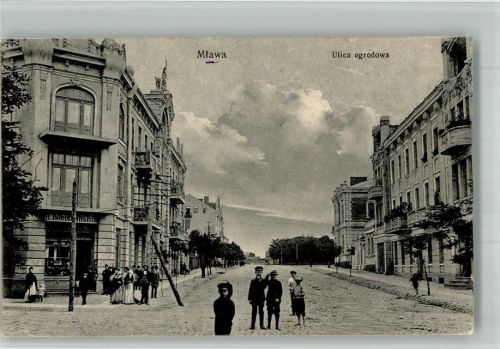 Mlawa 1915 Feldpost WK I Korps Zastrow Ulica ogrodowa