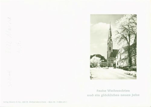 Marne Winter Klappkarte Glückwünsche Weihnachten Neujahr