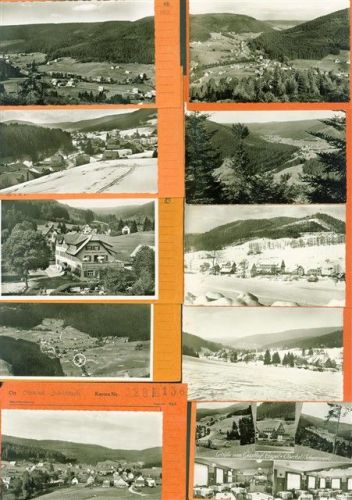 Obertal Lot mit 18 AK Musterkarten Original aus Metzarchiv Bestellvorgänge und Auflagenzahlen