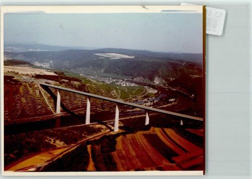 Winningen Fliegeraufnahme Autobahnbrücke 1976