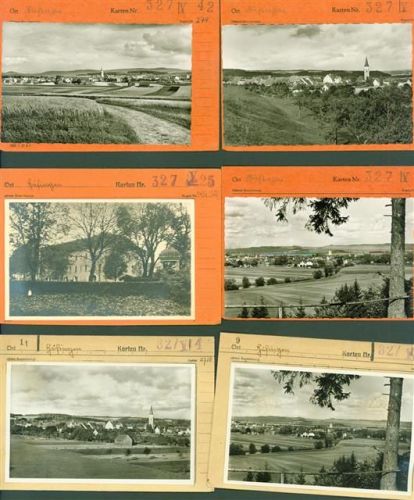 Hüfingen Lot mit 10 AK Musterkarten Original aus Metzarchiv Bestellvorgänge und Auflagenzahlen