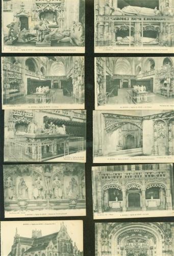 Bourg-en-Bresse Lot mit 24 AK Kloster Brou