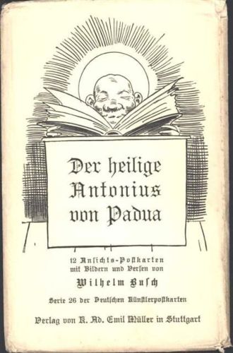 Der heilige Antonius von Padua, leerer Umschlag