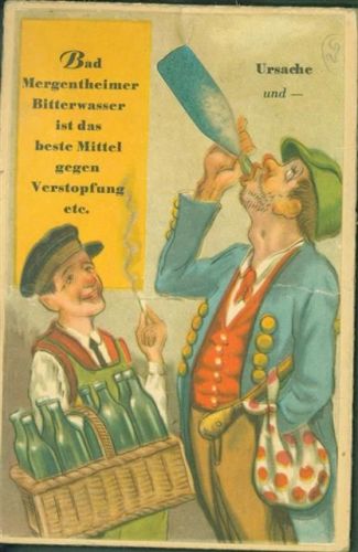 Bad Mergentheim Sand Rieselkarte leer ohne Sand