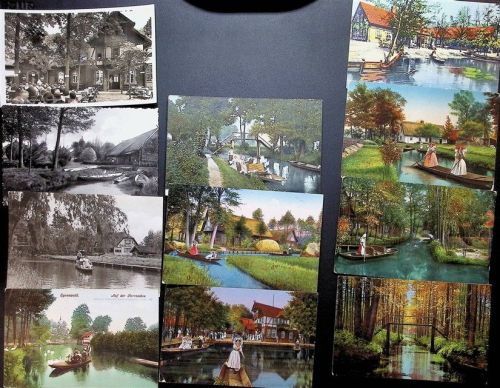 Lübben Lot mit 22 AK und 3 Fotos Spreewald