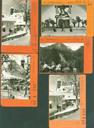 Birkenstein Lot mit 7 AK Wallfahrtskapelle Musterkarten Original aus Metzarchiv Bestellvorgänge und Auflagenzahlen