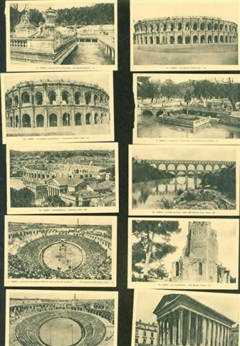 Nimes Lot mit 10 AK