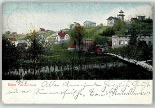 Guben 1905 Neisse Berge
