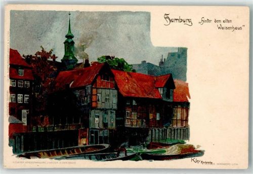 Hamburg 1899 Hinter dem alten Waisenhaus Velten Verlag 181