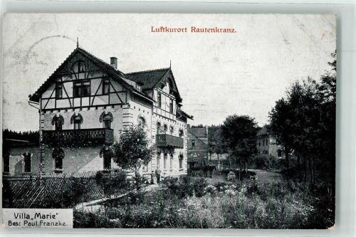 Rautenkranz Villa Maria Kutsche Garten Zaun