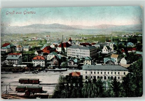 Hradek nad Nisou 1910 Bahnhof