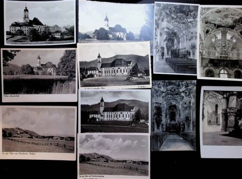 86989 W8924 Wies , Oberbay Lot mit 21 AK Steingaden und Umgebung Wallfahrtskirche Klosterkirche