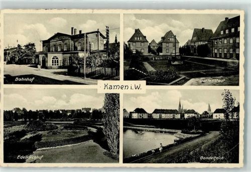 Kamen Bahnhof Gondelteich Edelkirchhof Gartenstadt