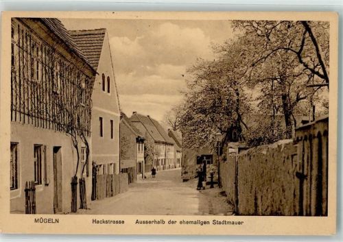 Mügeln 1915 Hackstraße