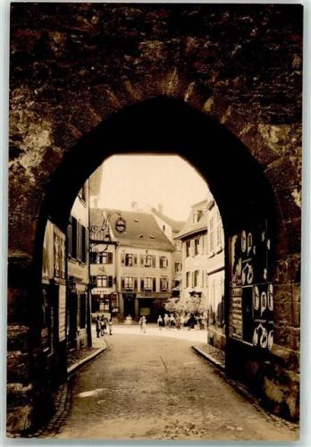 Rheinfelden Obertor-Durchgang Gasthausschild Gasthaus Löwen